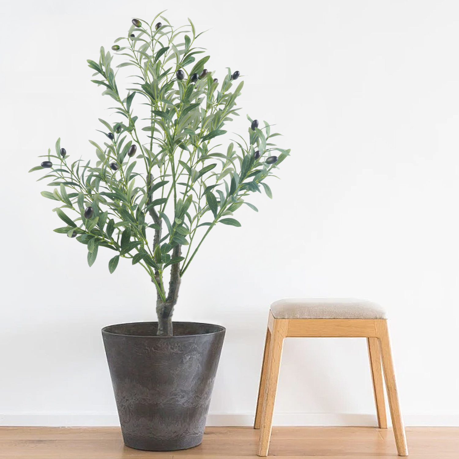 Dracaena Marginata - Uflower Artificial Olive Tree with Pot