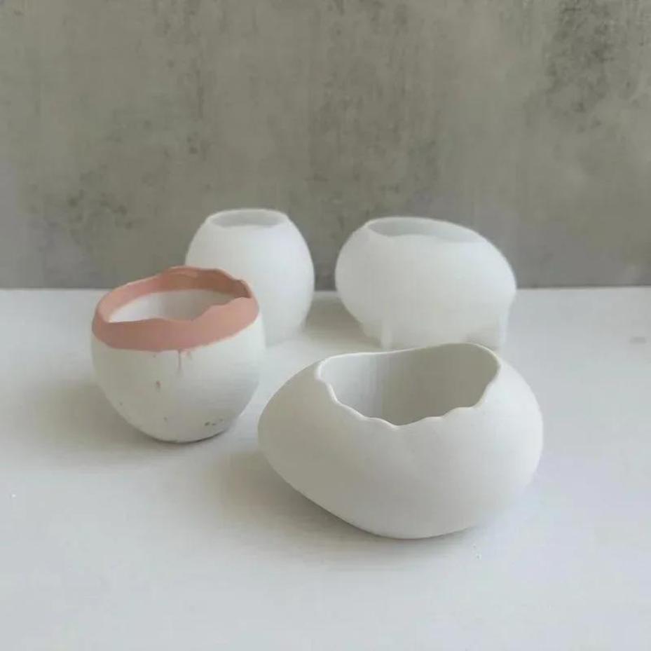 Plaster Handmade Mold Egg-shap - огляд і ціна Echeveria Succulent