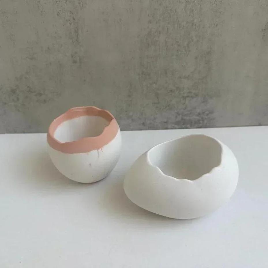 Plaster Handmade Mold Egg-shap - огляд і ціна Echeveria Succulent