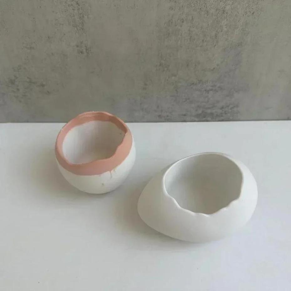 Plaster Handmade Mold Egg-shap - огляд і ціна Echeveria Succulent