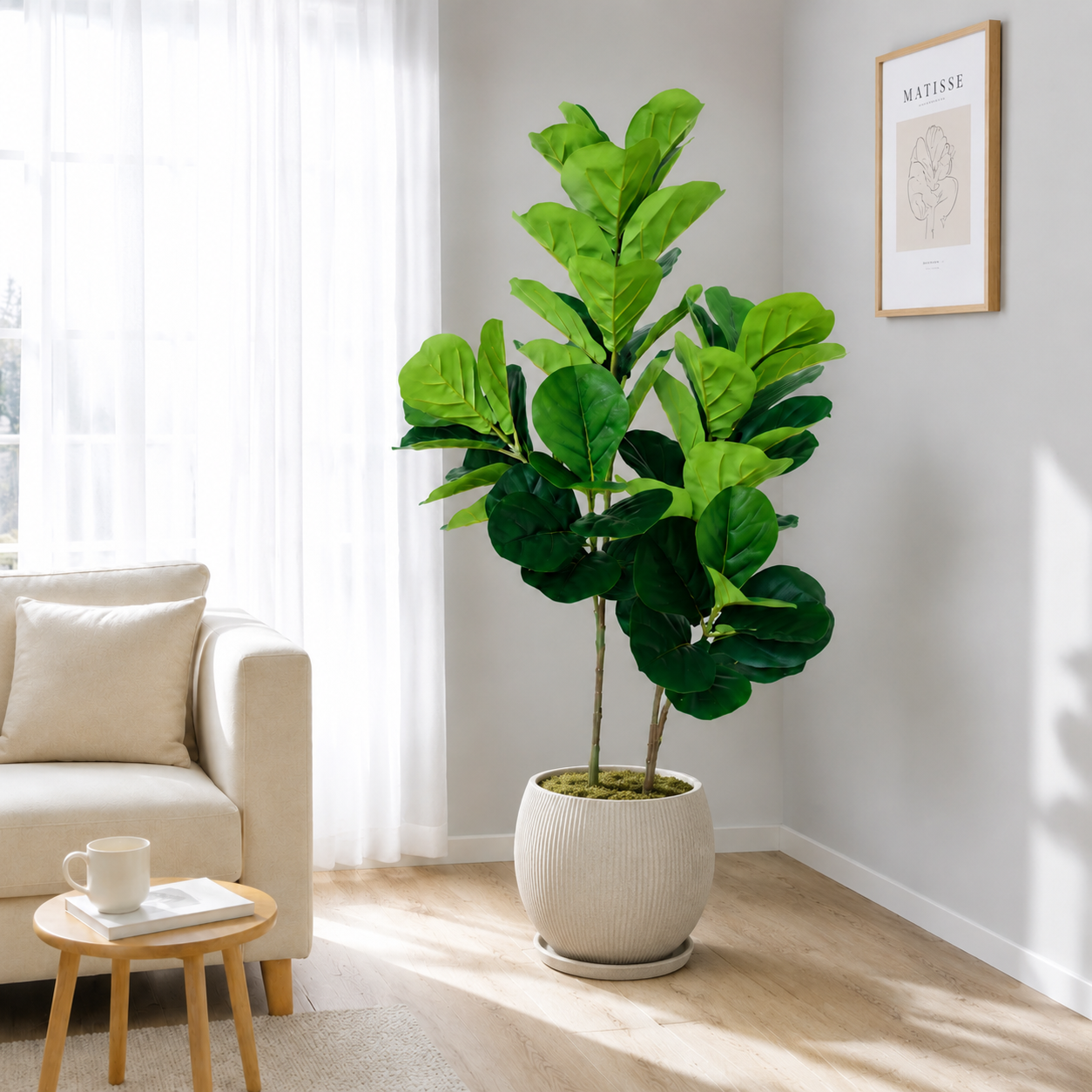 130cm/4.3ft Artificial Ficus L - огляд і ціна Ficus Lyrata Tree