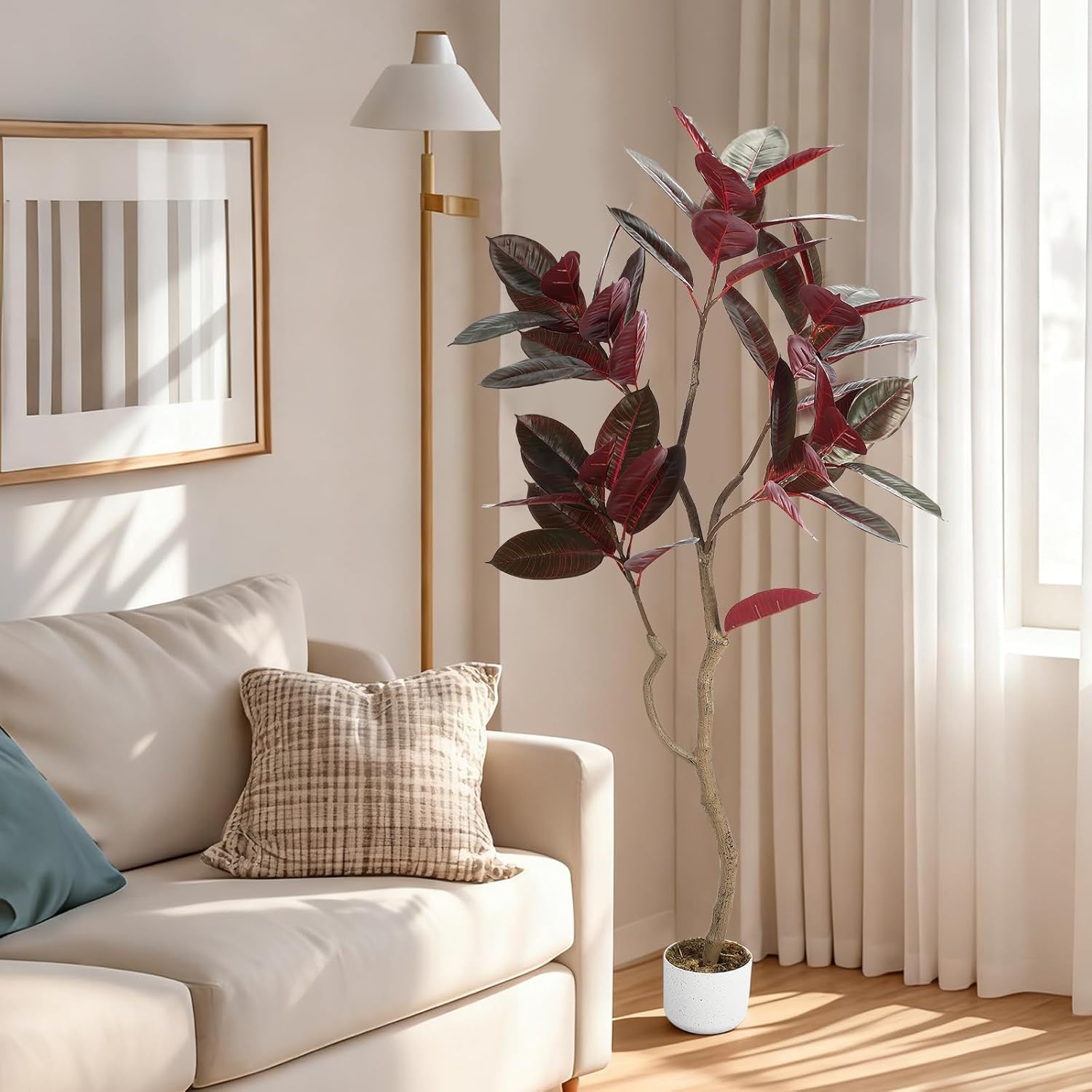 Artificial Fiddle Leaf Fig Tre - огляд і ціна Ficus Lyrata Tree