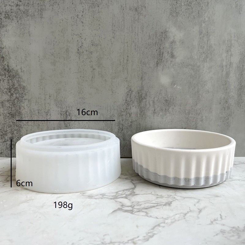 Stripe Flowerpot Silicone Mold - огляд і ціна Echeveria Succulent