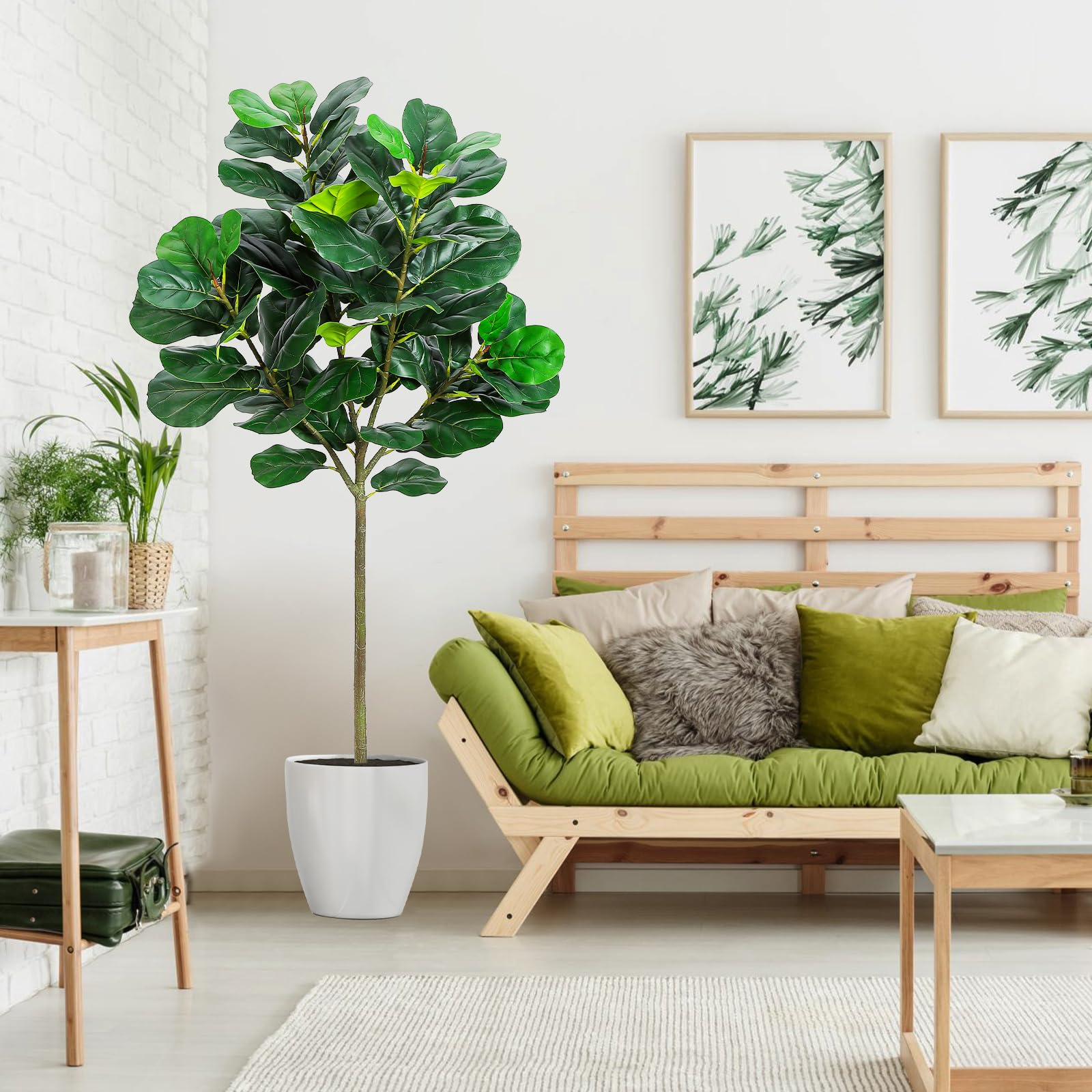 GlowSol 5.2 Ft Artificial Fidd - огляд і ціна Ficus Lyrata Tree
